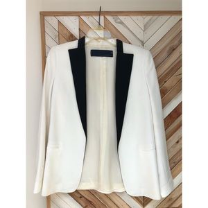 Zara blazer black and white